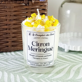 Bougie Chantilly Citron Meringué S
