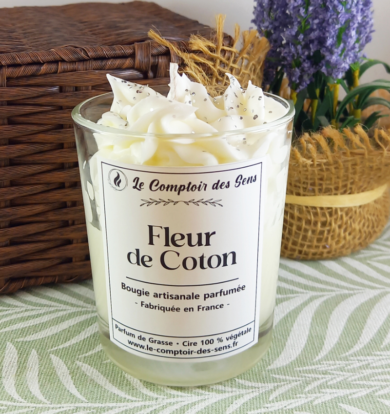 Bougie Chantilly Fleur de Coton M