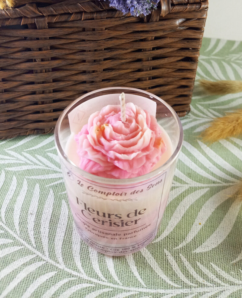Bougie Fleurs de Cerisier S – Image 2
