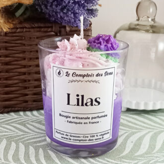 Bougie Chantilly Lilas L