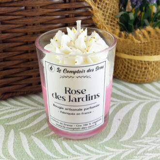 Bougie Chantilly Rose des Jardins S