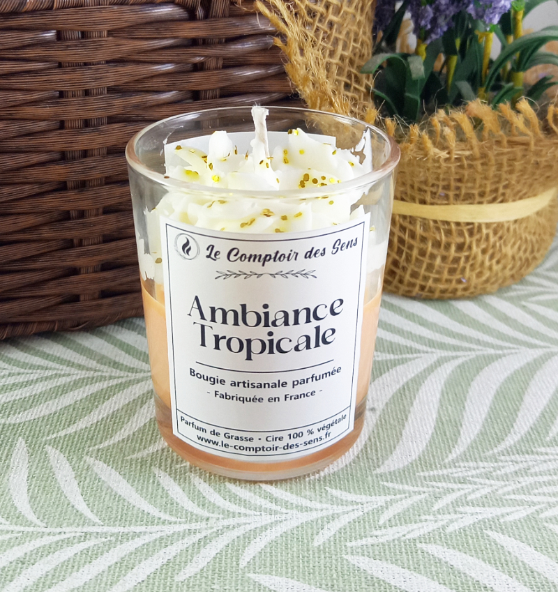 Bougie Chantilly Ambiance Tropicale S