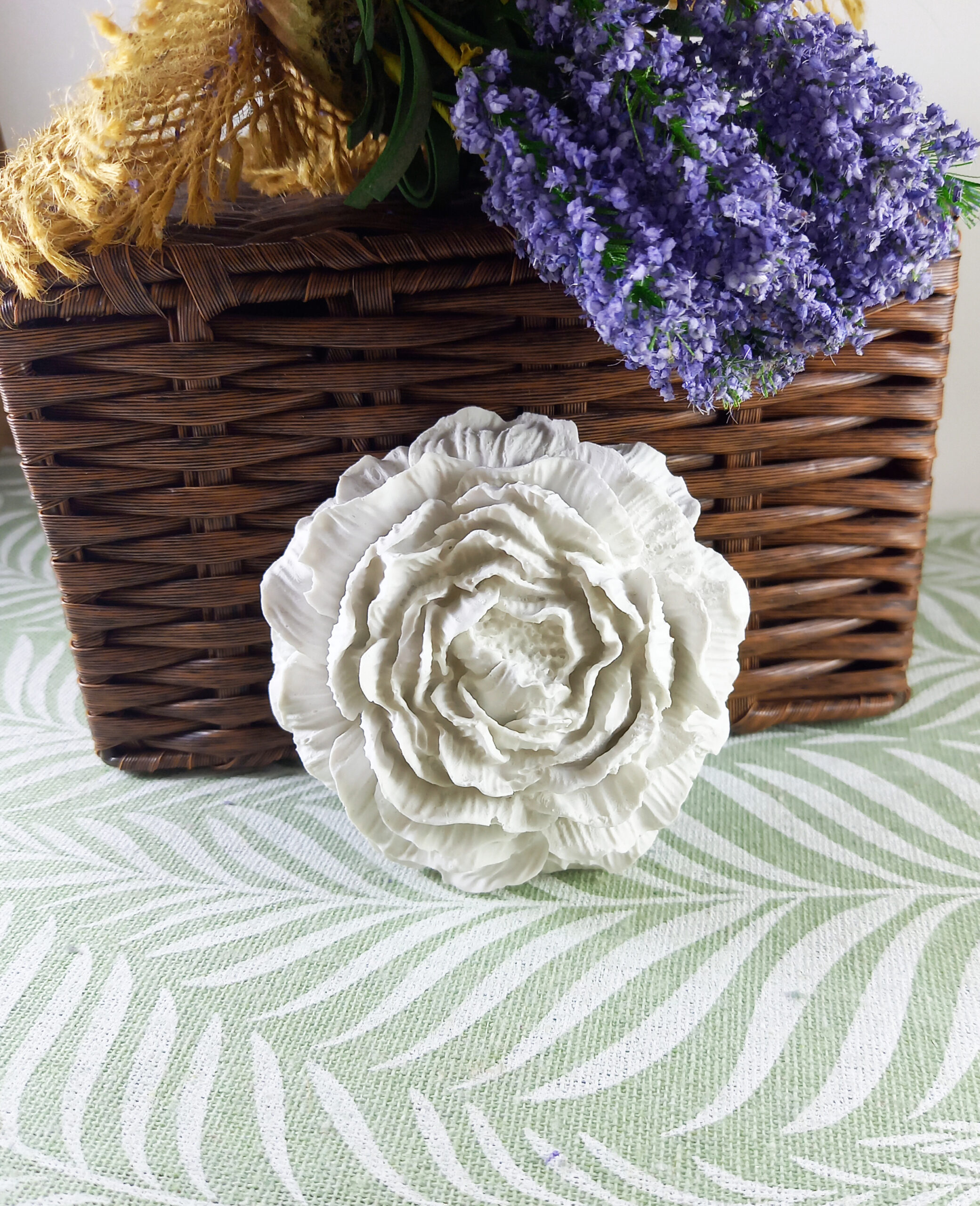 Plâtre artisanal à parfumer Pivoine