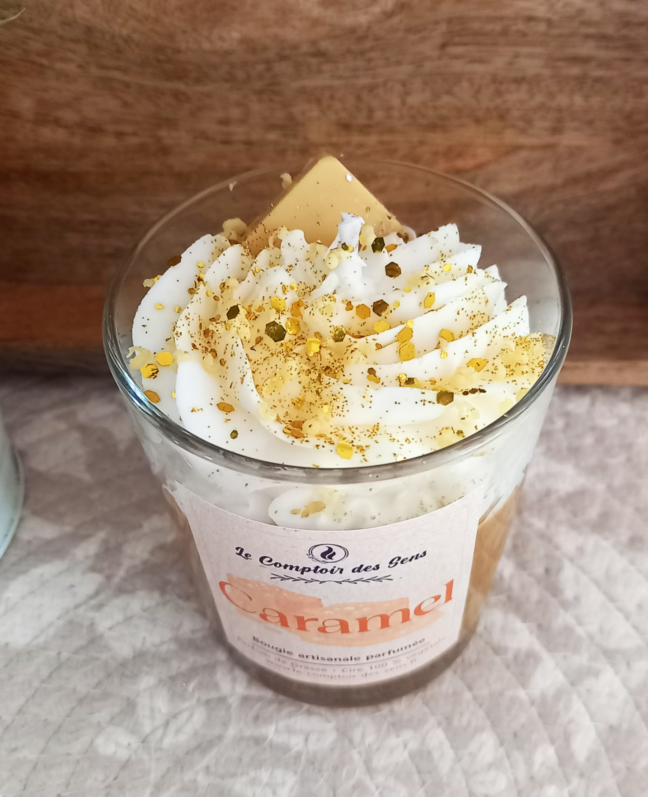 Bougie Chantilly Caramel L – Image 2