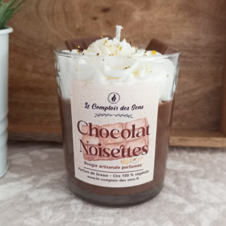 Bougie Chantilly Chocolat Noisettes L