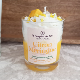 Bougie Chantilly Citron Meringué S