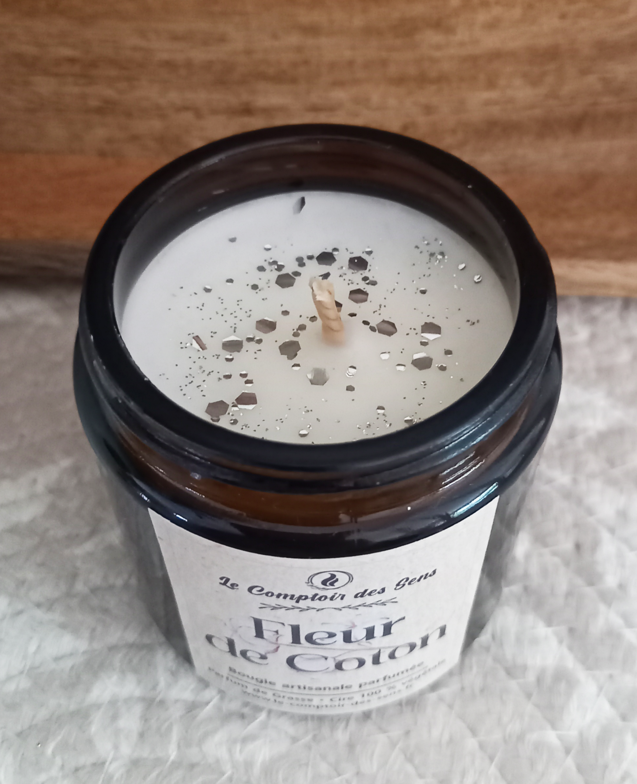 Bougie Classique Fleur de Coton S – Image 2