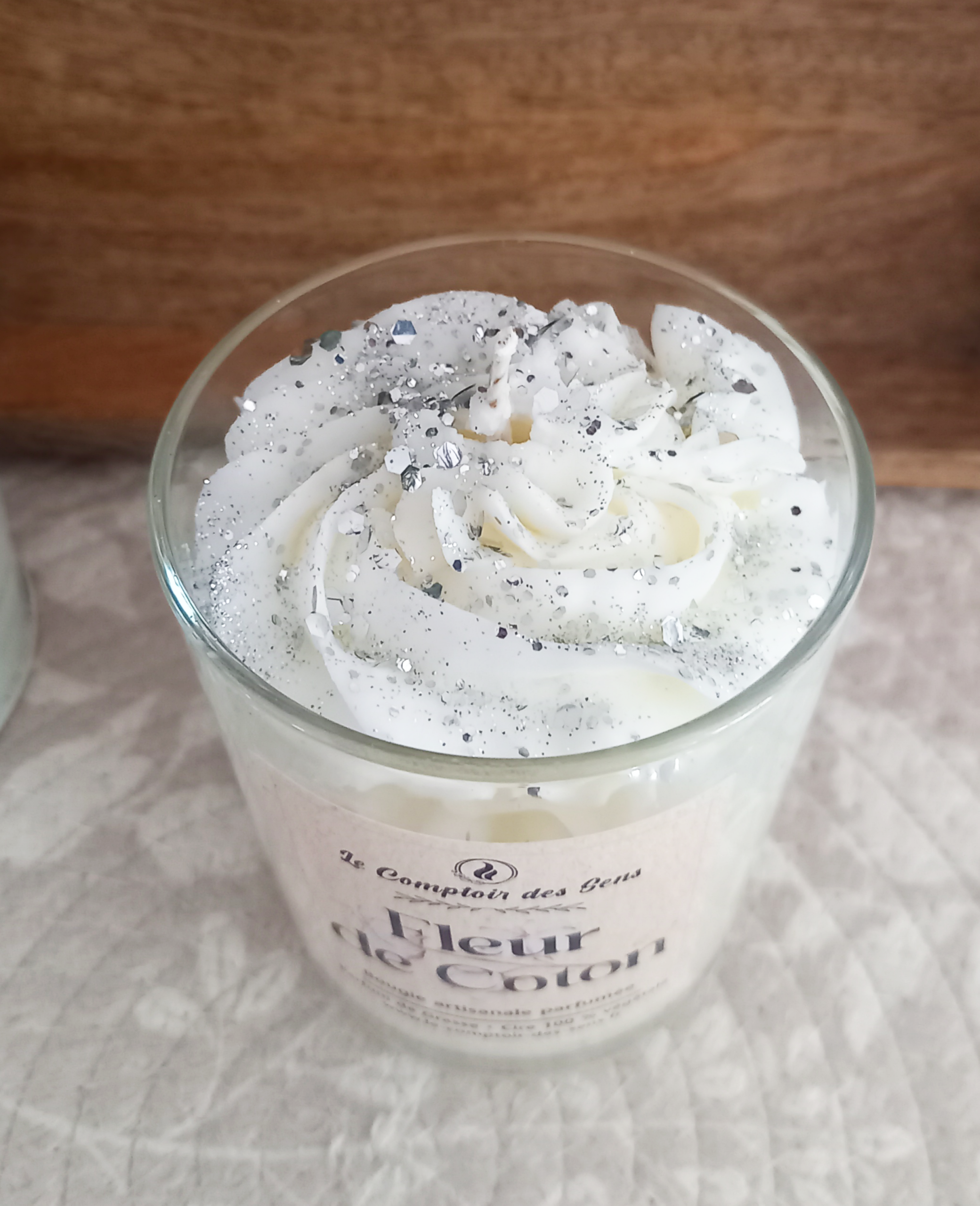 Bougie Chantilly Fleur de Coton L – Image 2