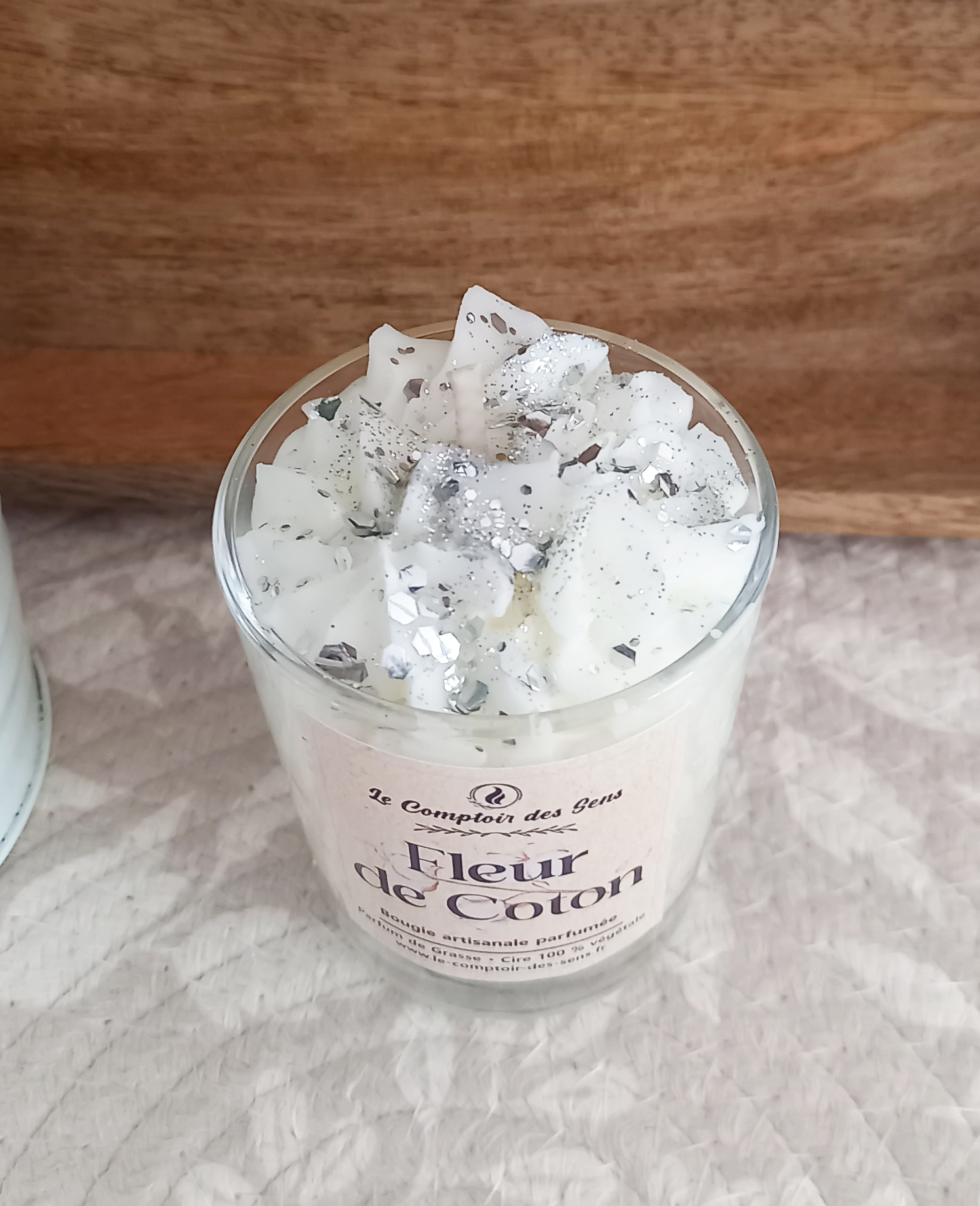 Bougie tout Chantilly Fleur de Coton – Image 2