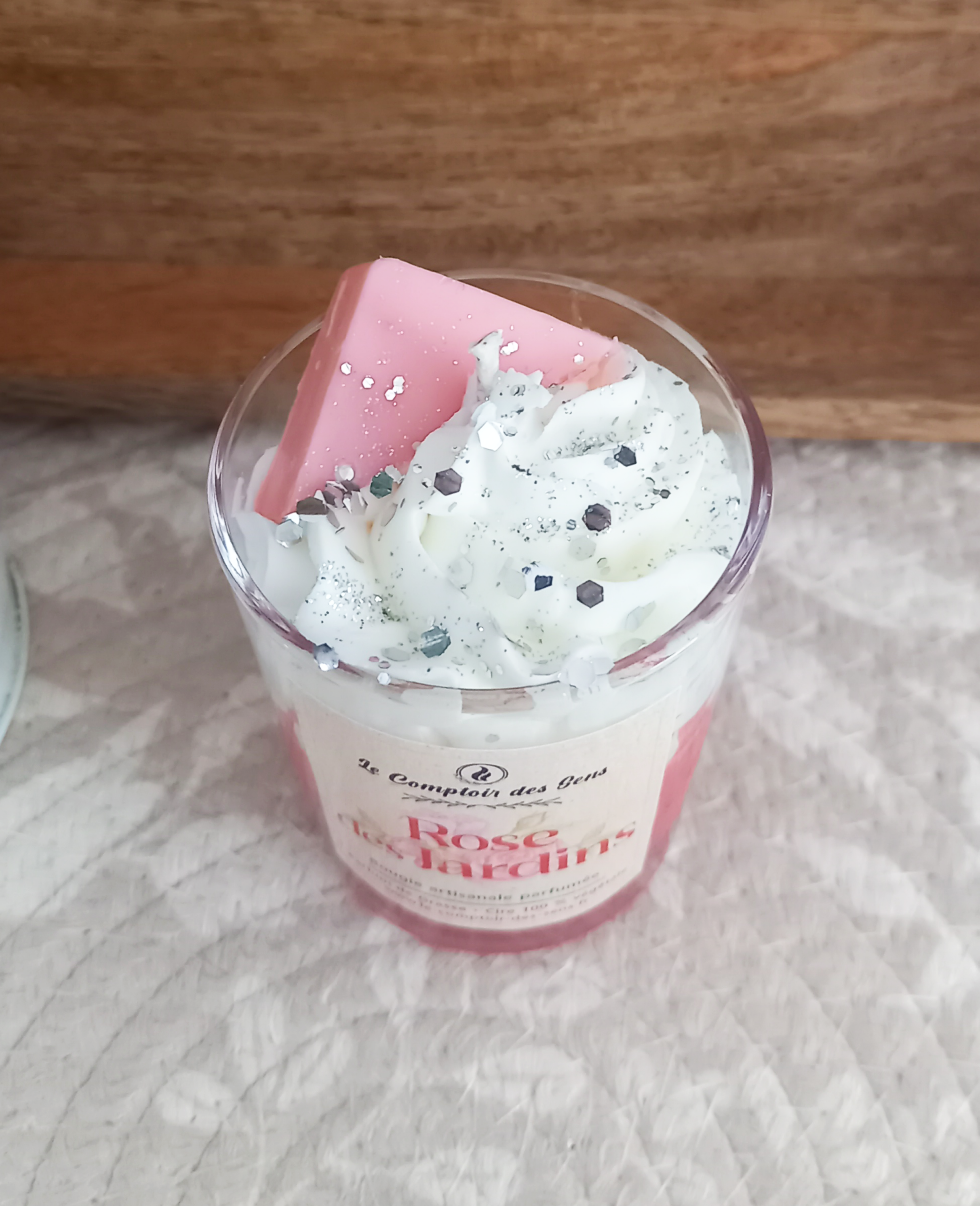 Bougie Chantilly Rose des Jardins S – Image 2