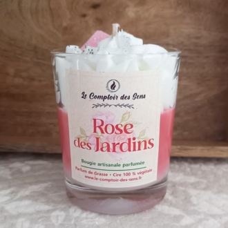 Bougie Chantilly Rose des Jardins M