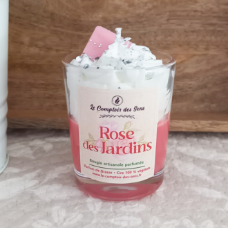 Bougie Chantilly Rose des Jardins S