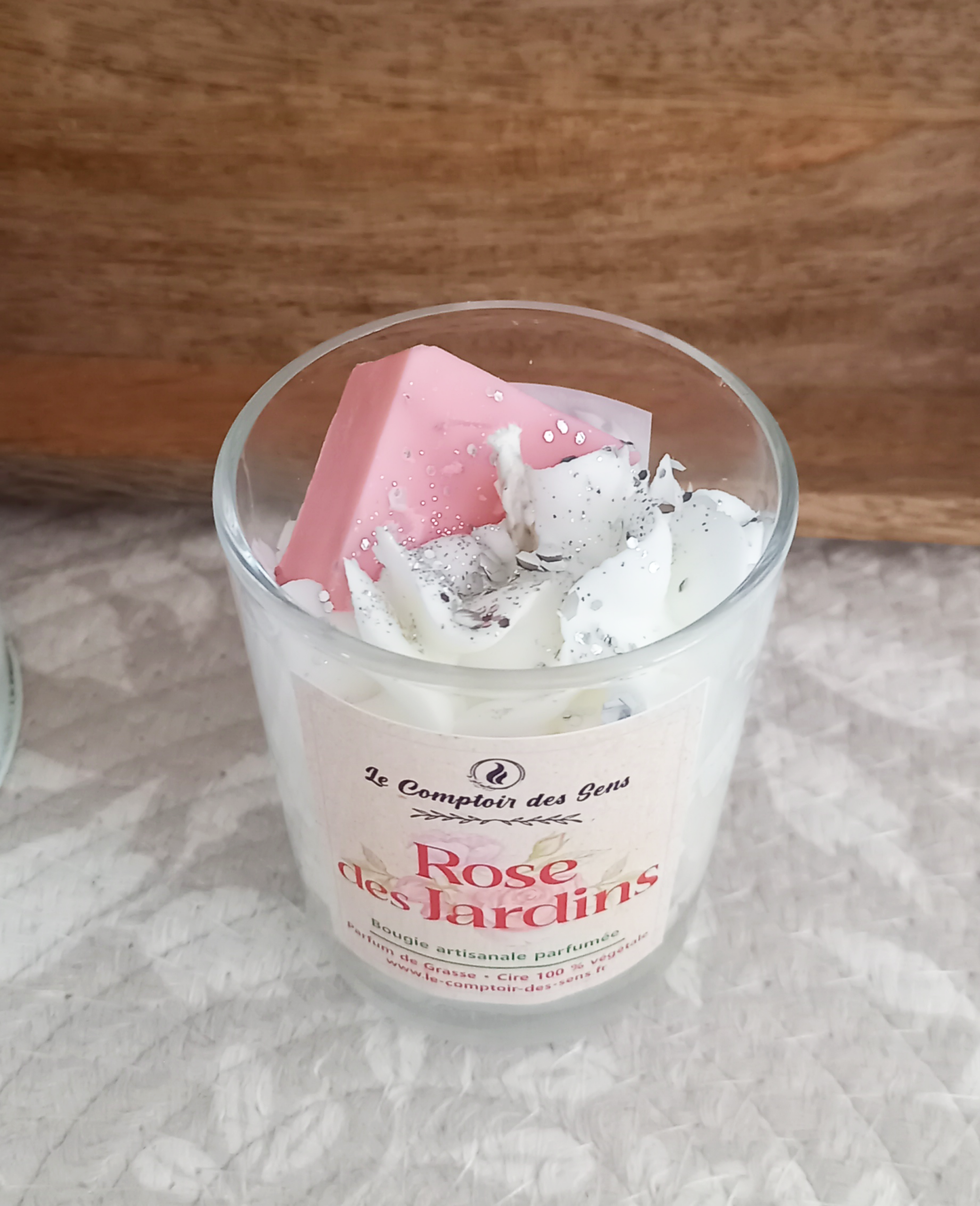 Bougie tout Chantilly Rose des Jardins S – Image 3