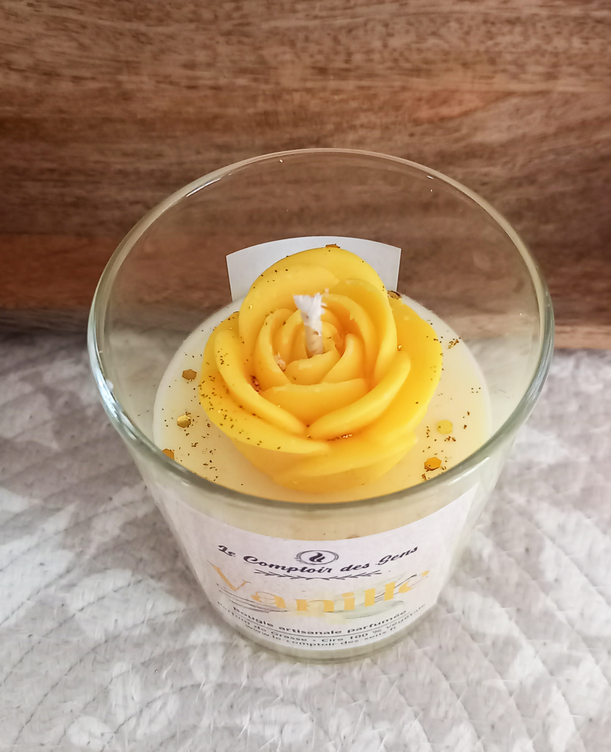 Bougie Vanille Fleur M – Image 2