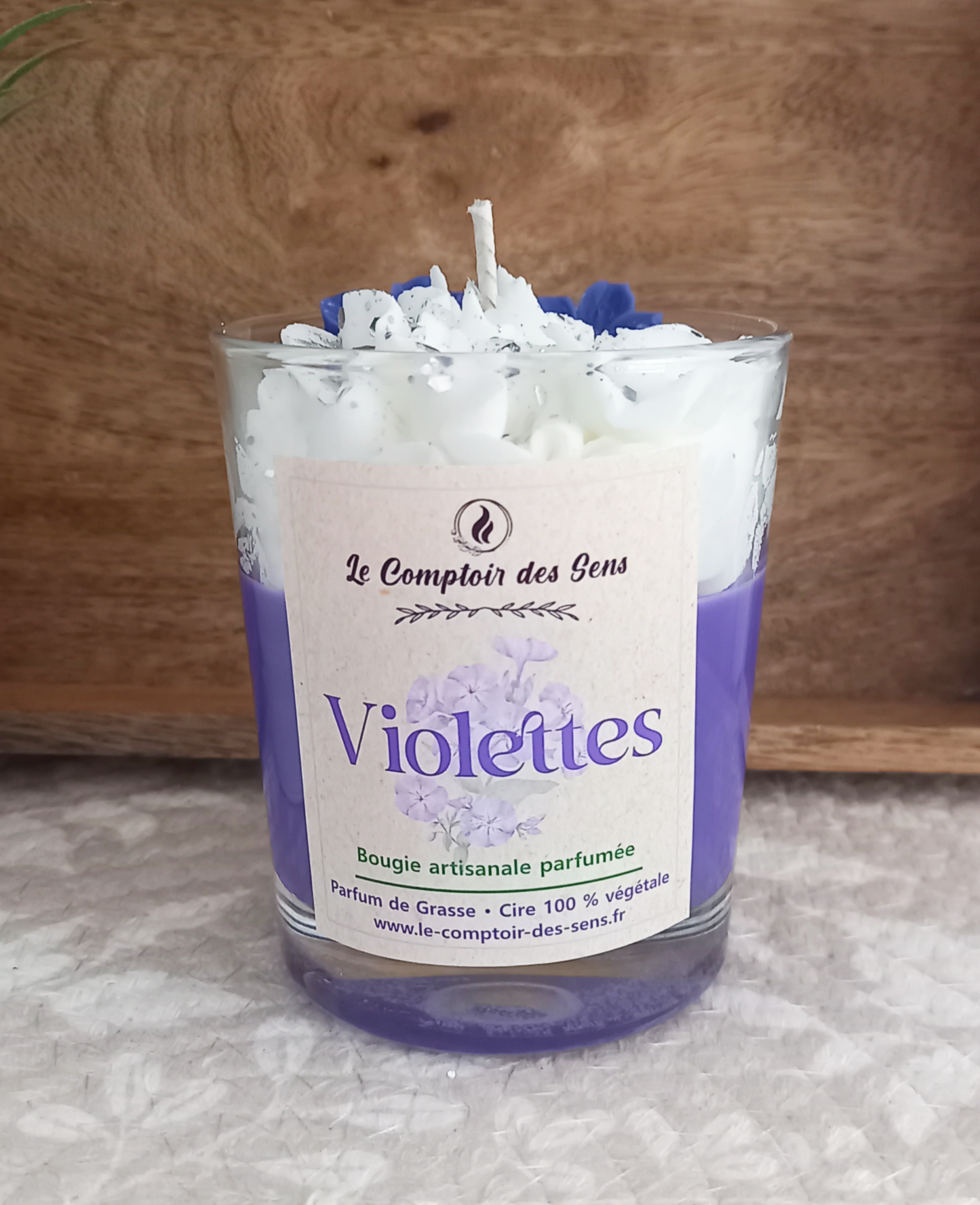 Bougie Chantilly Violette M